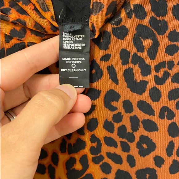 H:OURS ARNA MINI DRESS IN LEOPARD Revolve Sz: S - Picture 6 of 7